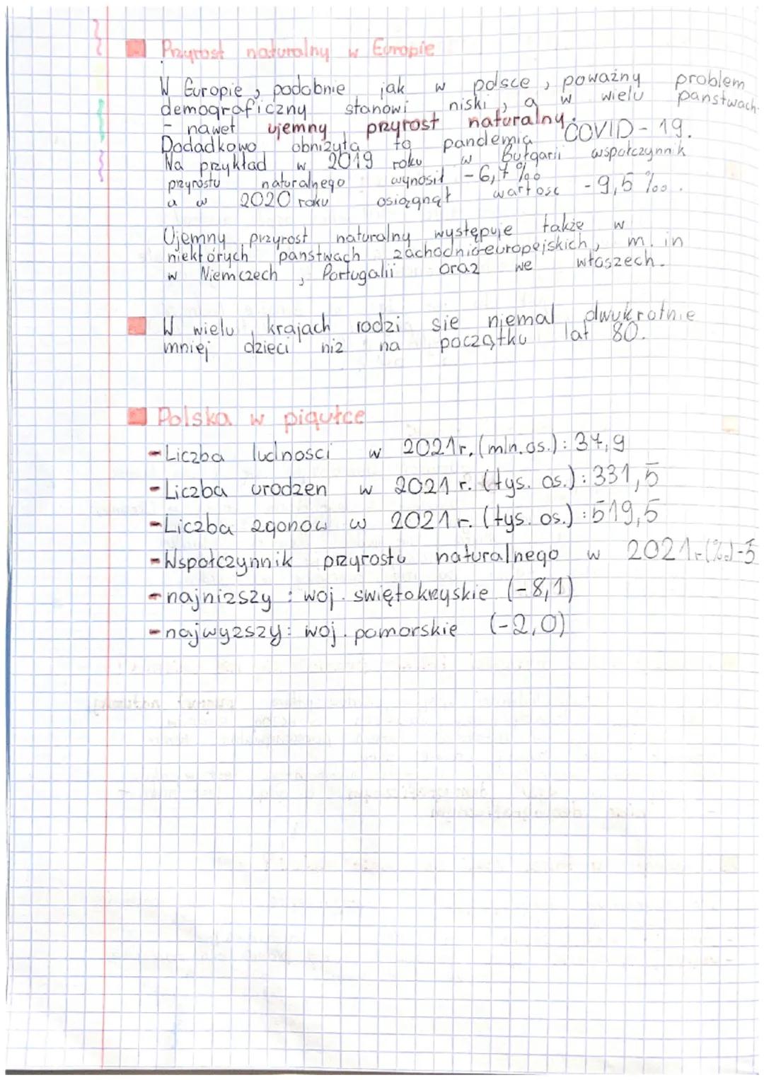 # Zmiany liczby ludności Polski i Europy.

## Zmiany liczby ludności Europy

W 1950 roku w Europie żyło 549 min osób niemal
22% ludności zie