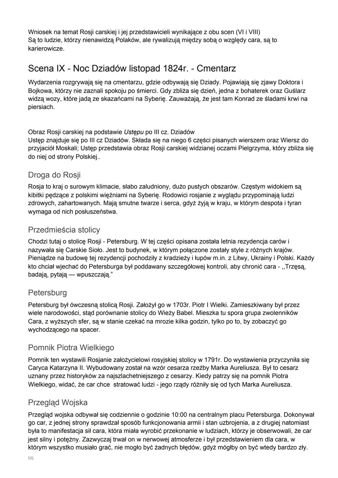 Dziady cz. III
Geneza
III część Dziadów powstała w 1832 r. a na ich powstanie złożyły się okoliczności:
• upadek powstania listopadowego
pró