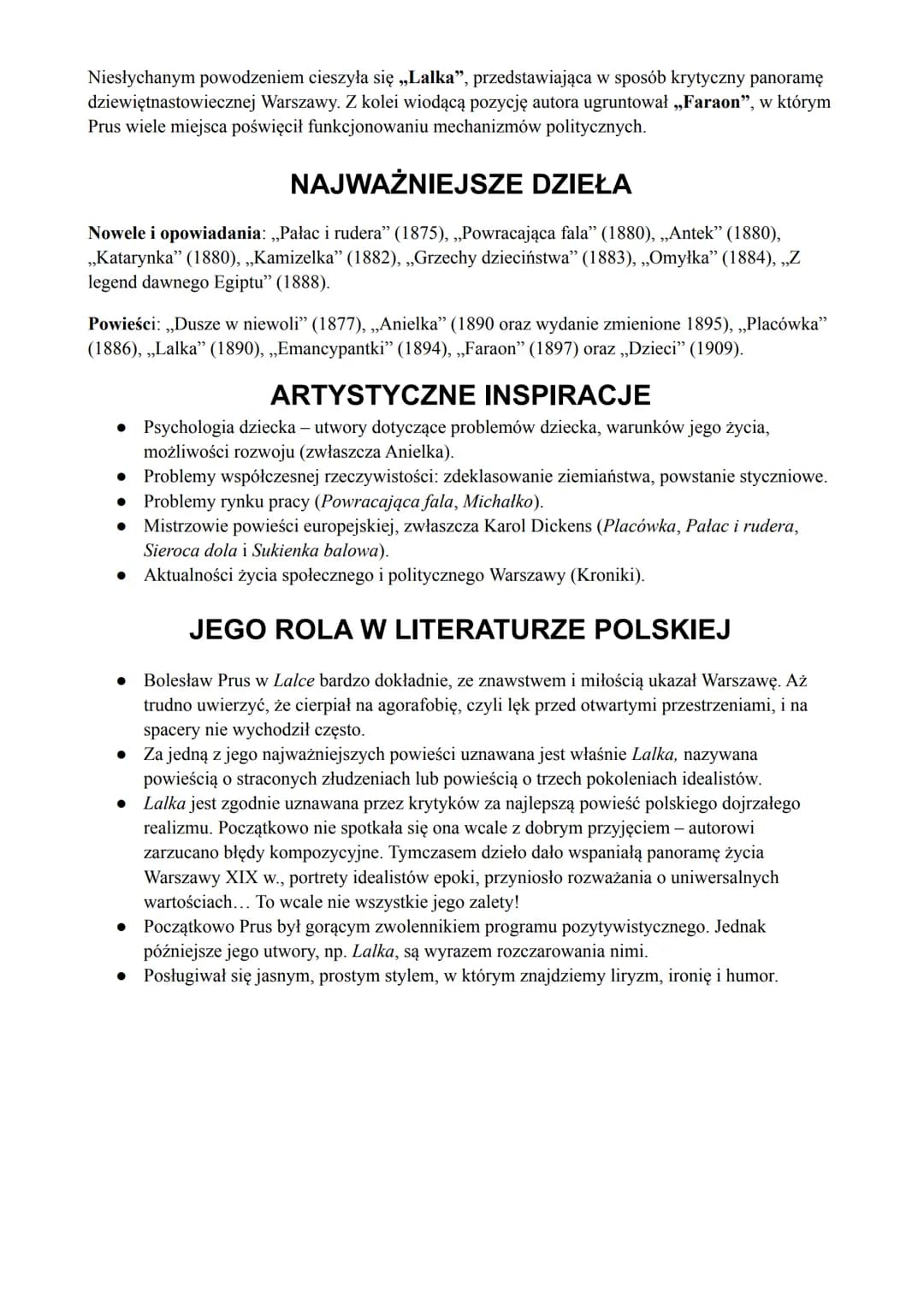 
<p>Bolesław Prus, właściwie Aleksander Głowacki herbu Prus, urodził się 20 sierpnia 1847 r. w Hrubieszowie na Lubelszczyźnie. Pierwsze lata