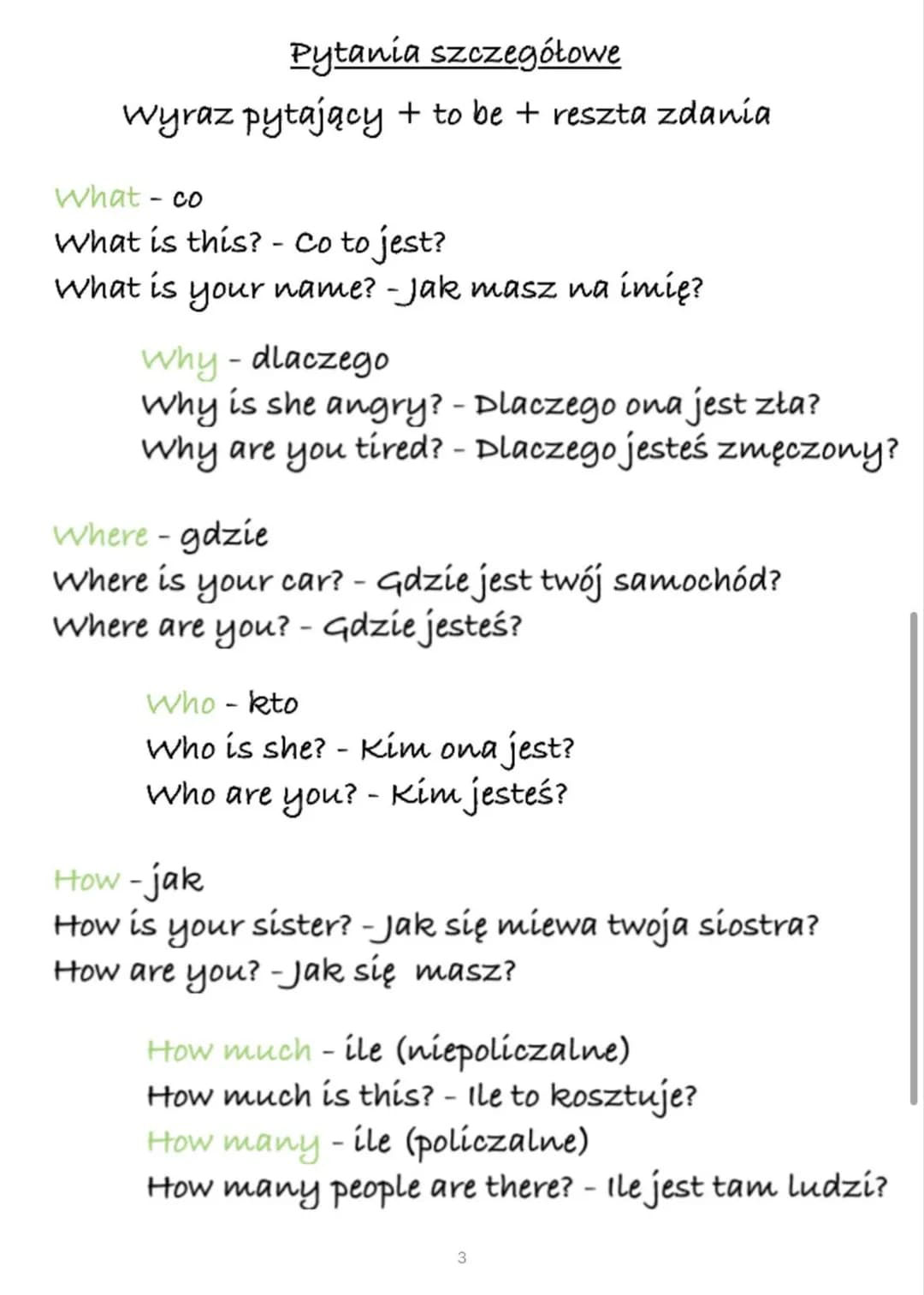 „To be" - Present Simple
Be- być
Czasownik be (być) odmienia się w trzech formach w
czasie teraźniejszym. Tworząc zdania twierdzące
czasowni