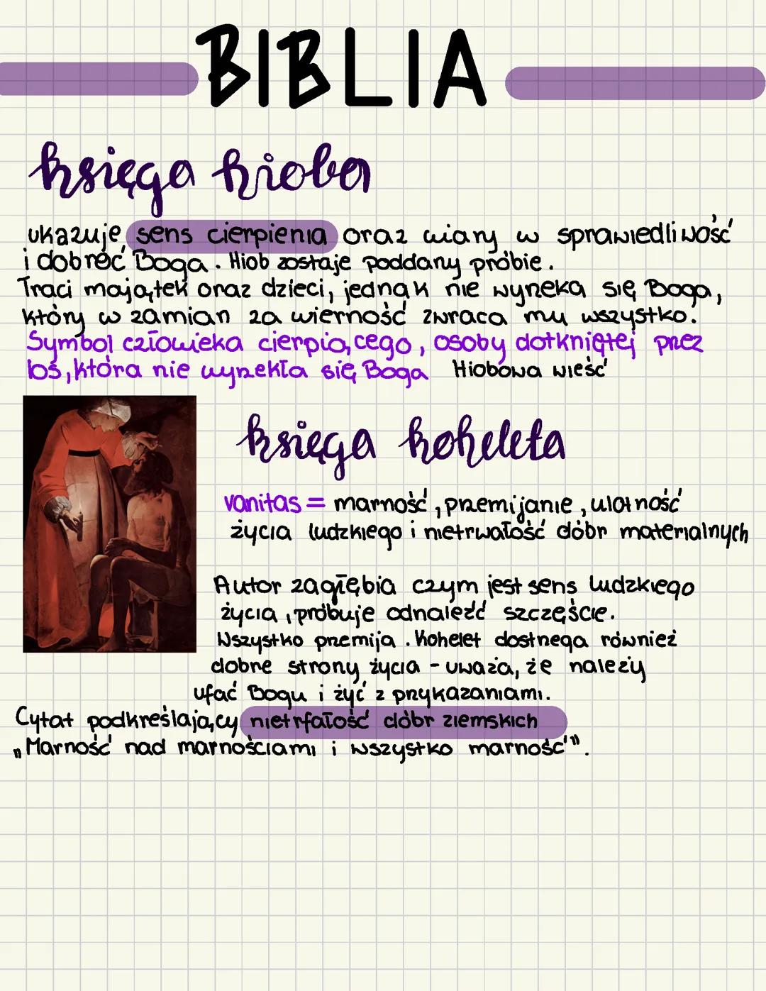 Biblia matura język polski