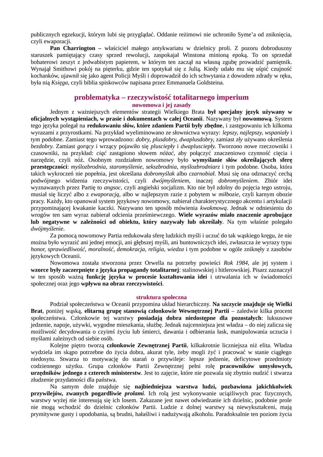 --- OCR Start ---
George Orwell
biografia
George Orwell urodził się 25 czerwca 1903 roku, zmarł 21 stycznia 1950 roku. W rzeczywistości
nazy