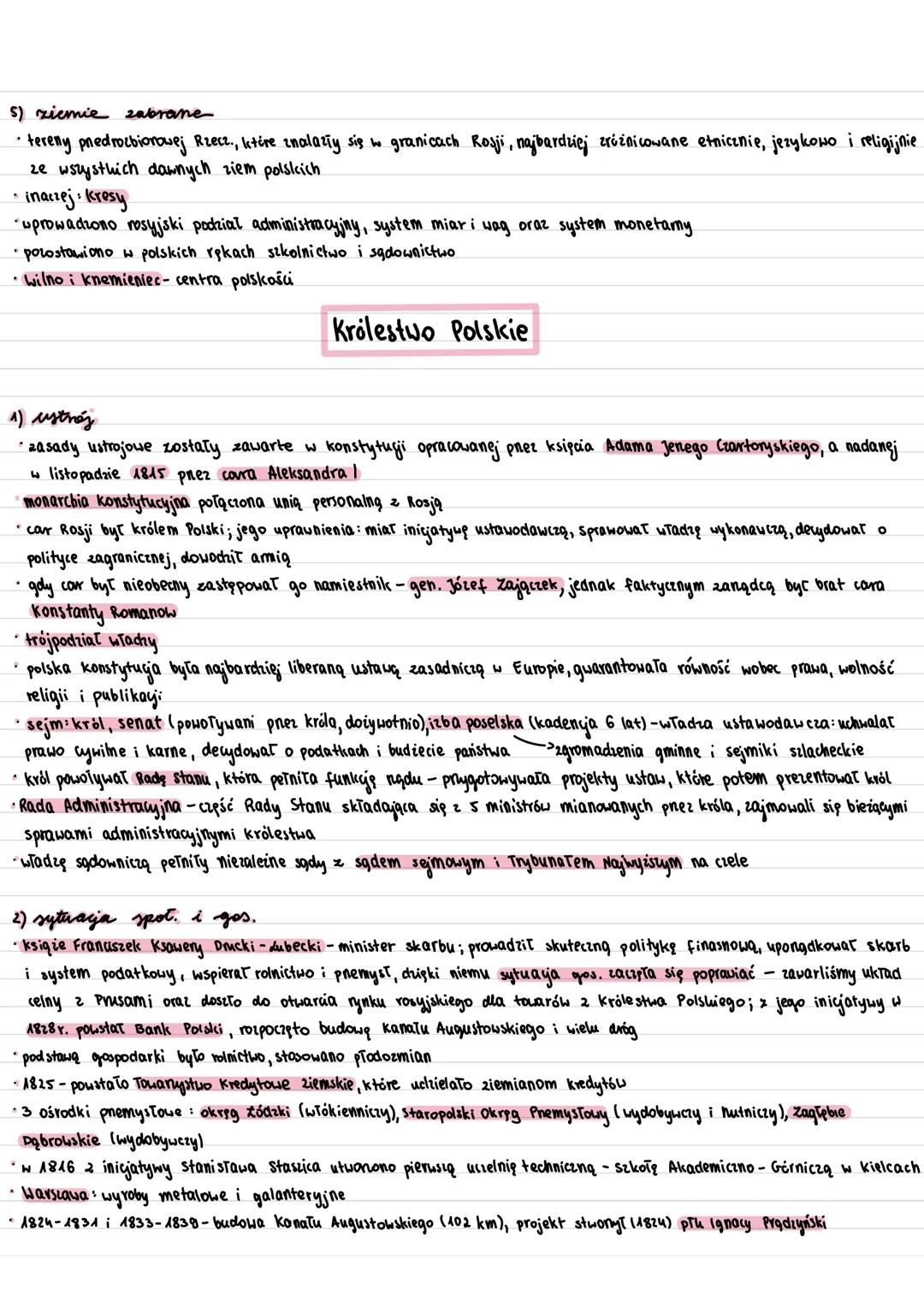 temat 1:
1807- chłopi uzyskali wolność osobistą
1815-ponowny podział ziem polskich na kongresie wiedeńskim
1815-1831-Antoni Radziwilt jest n