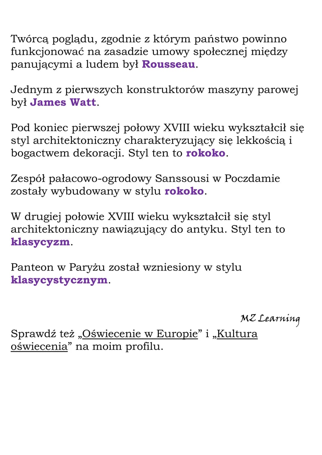 Oświecenie w Europie -
Test
Idee oświeceniowe rozprzestrzeniły się w Europie w
wieku
XVIII.
XVII.
XIX.
Krajem, który w XVIII wieku wywierał 