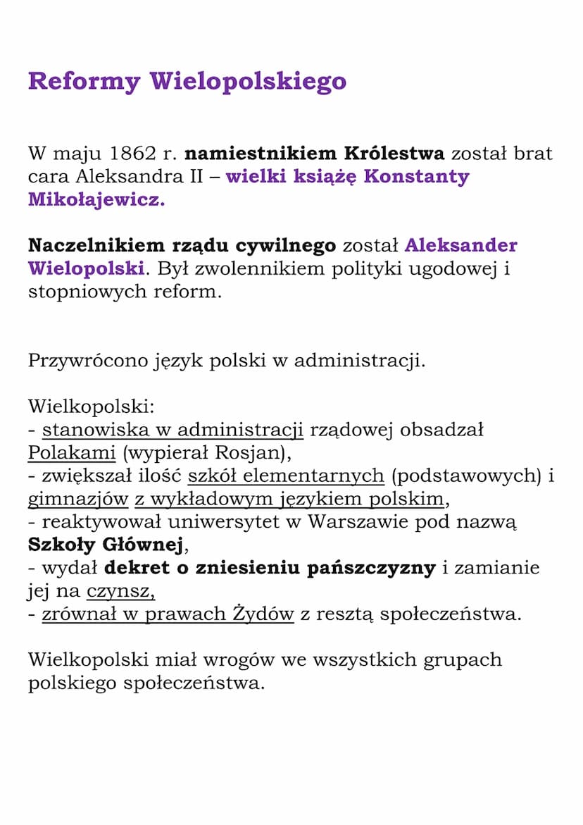 
<p>Królestwo Polskie na początku lat 60. XIX w. miało miejsce po zniesieniu granicy celną między Królestwem Polskim a Rosją przez cara Miko