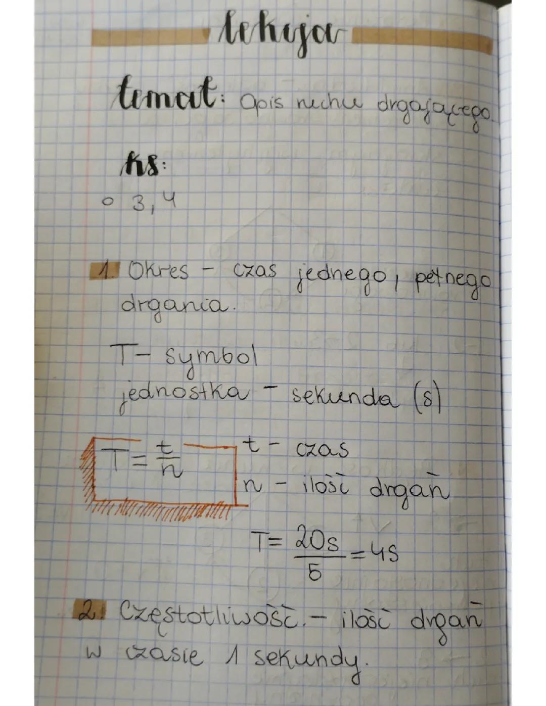 Ruch Drgający - Analiza i Wyjaśnienie