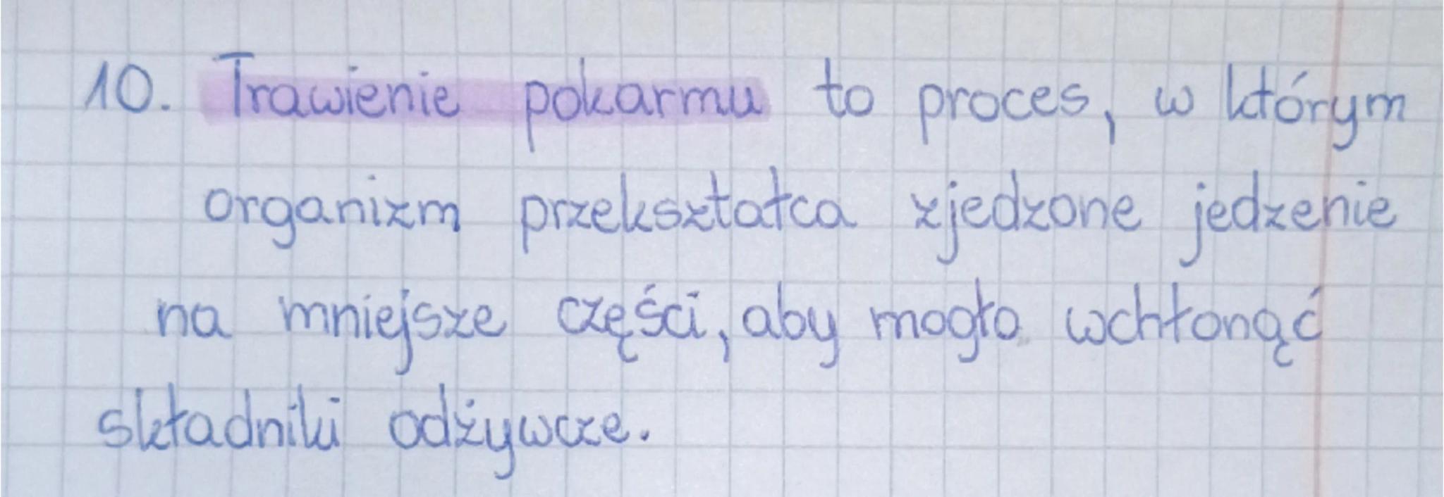 # BIOLOGIA sprawdzian

1. Wymień składniki pokarmowe:

- białka,
- witaminy,
- cukry,
- sole mineralne,
- Huszcze,
- woda.

2. składniki
pok