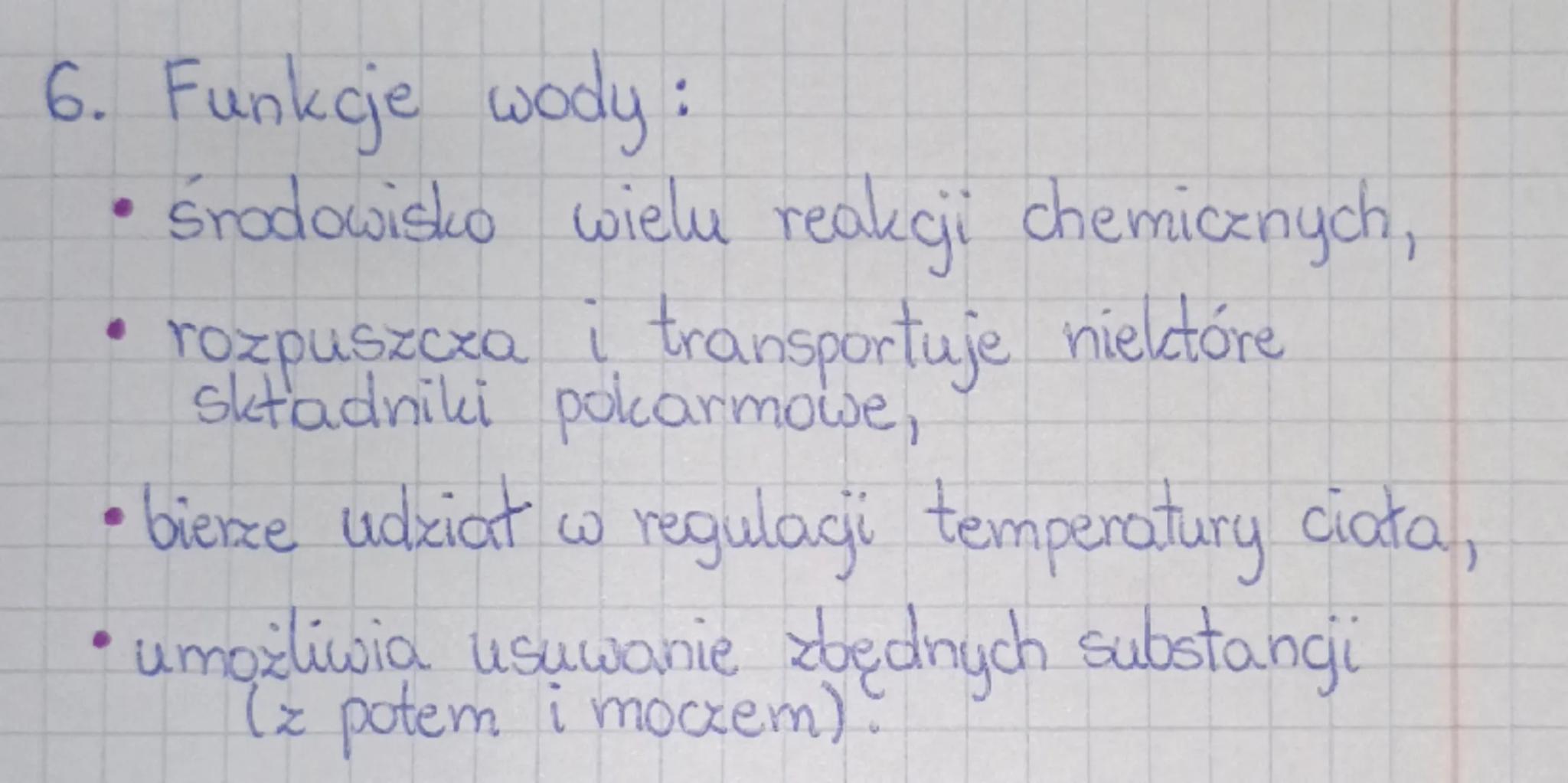 # BIOLOGIA sprawdzian

1. Wymień składniki pokarmowe:

- białka,
- witaminy,
- cukry,
- sole mineralne,
- Huszcze,
- woda.

2. składniki
pok