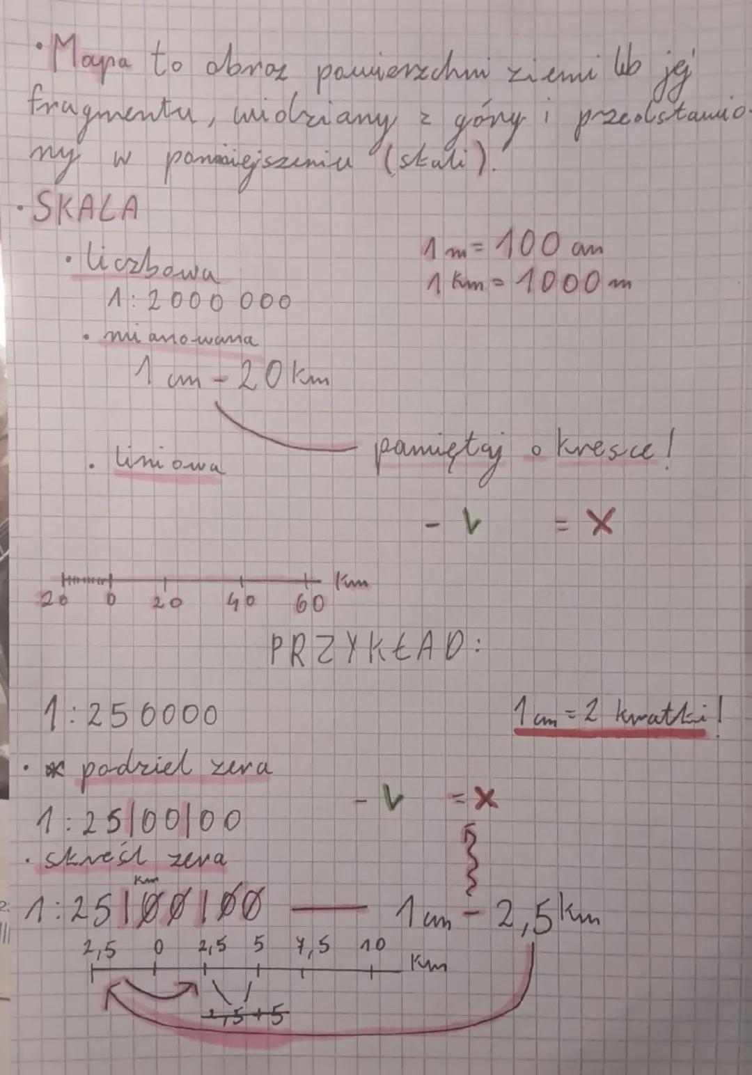طلا
jg
• Mapa to obroz pauwerzchni ziemi
fragmenter, widziany z góry i przedstawi
my w pomniejszeniu (stali).
SKALA
•
Liczbowa
•
A: 2000 000