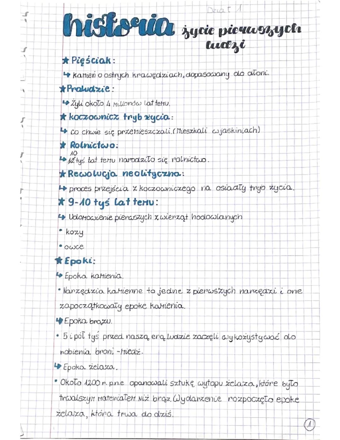 Życie pierwszych ludzi 