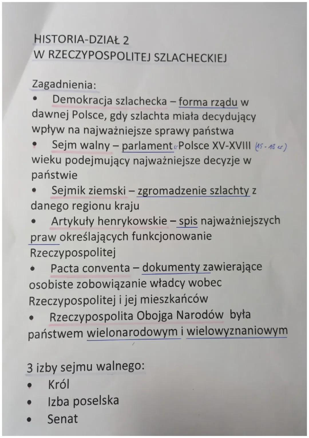 Dział 2. W Rzyczypospolitej szlacheckiej