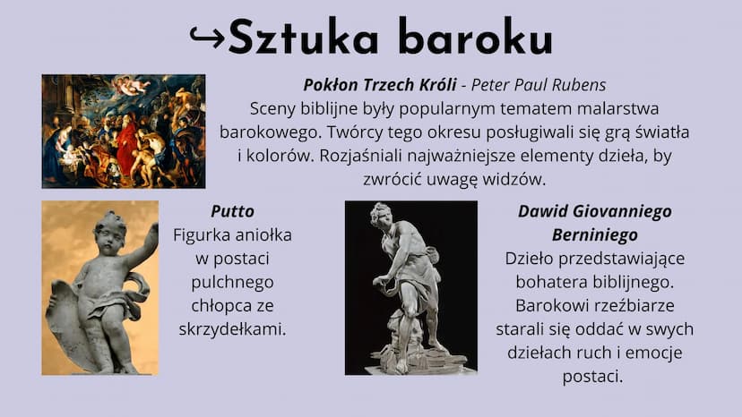 Barok i sarmatyzm
w Europie
Barroco (fr.) - nieregularna perła
Sarmaci - lud znad Morza Czarnego
Okrutne wojny religijne, klęsk głodu i epid