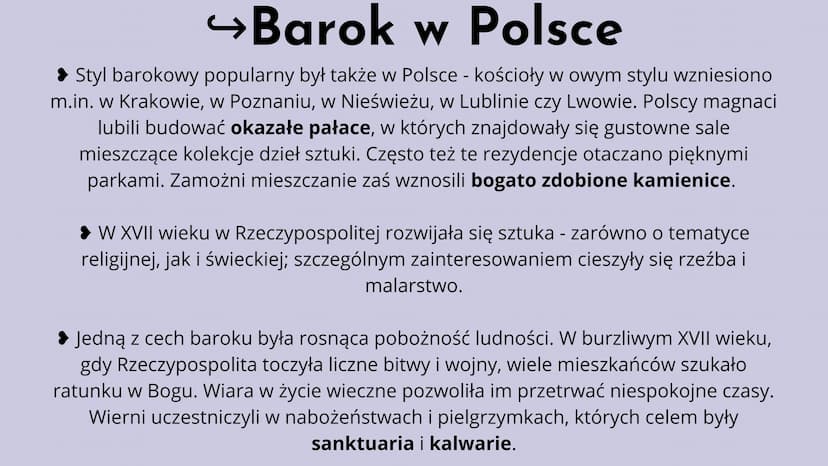 Barok i sarmatyzm
w Europie
Barroco (fr.) - nieregularna perła
Sarmaci - lud znad Morza Czarnego
Okrutne wojny religijne, klęsk głodu i epid