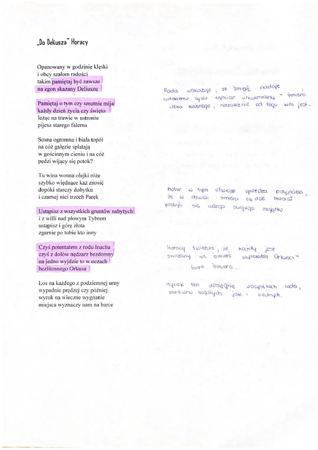 ..Wybudowałem pomnik" Horacy
Wybudowałem pomnik trwalszy niż ze spiżu
strzelający nad ogrom królewskich piramid
nie naruszą go deszcze gryzą