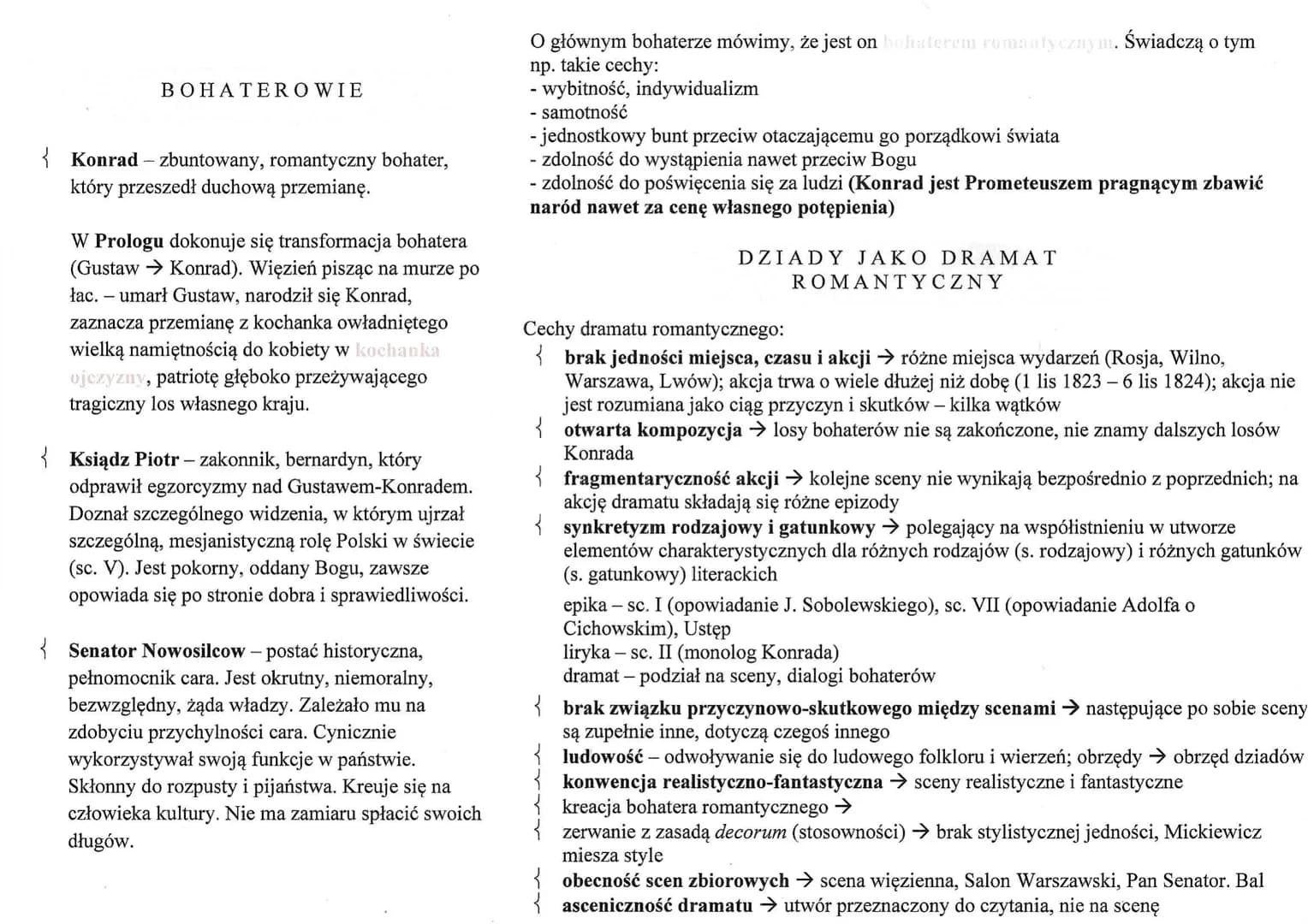 Dziady Cz 3 Czas I Miejsce Akcji Poszczególnych Scen Dziady cz 3 - Notatki, Streszczenia i Najważniejsze Informacje (Język