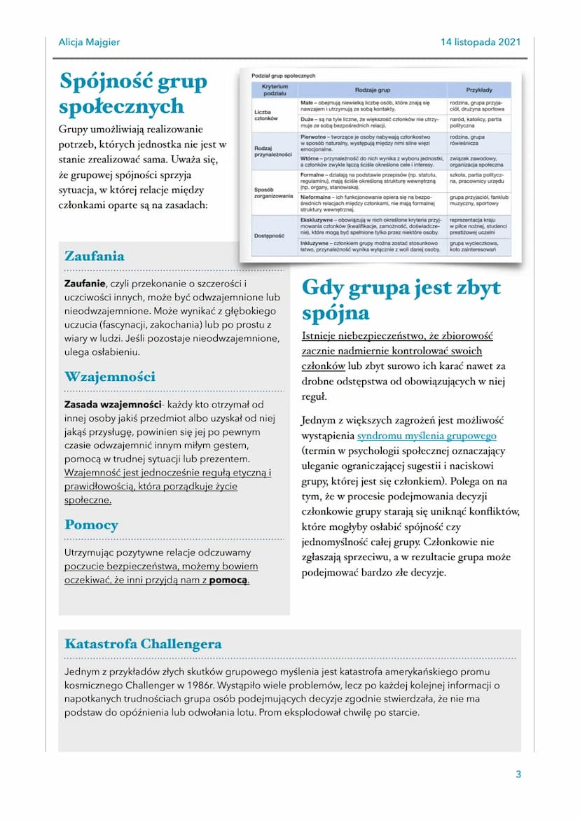 Alicja Majgier
CZŁOWIEK W
SPOŁECZEŃSTWIE
Status społeczny
Status to określenie miejsca
danej jednostki lub jednostek
w zbiorowości.
Statusy 
