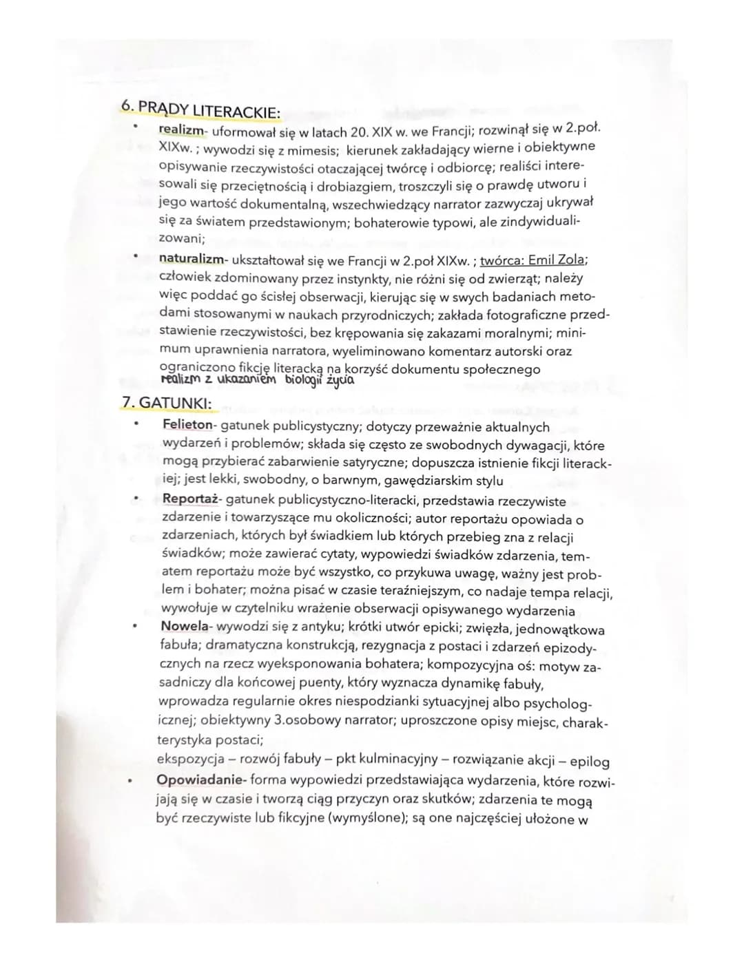 POZYTYWIZM
1.NAZWA EPOKI:
EU: realizm - od prądu wiodącego w literaturze i sztuce; po raz pierwszy w
takim znaczeniu użył malarz Gustave Cou