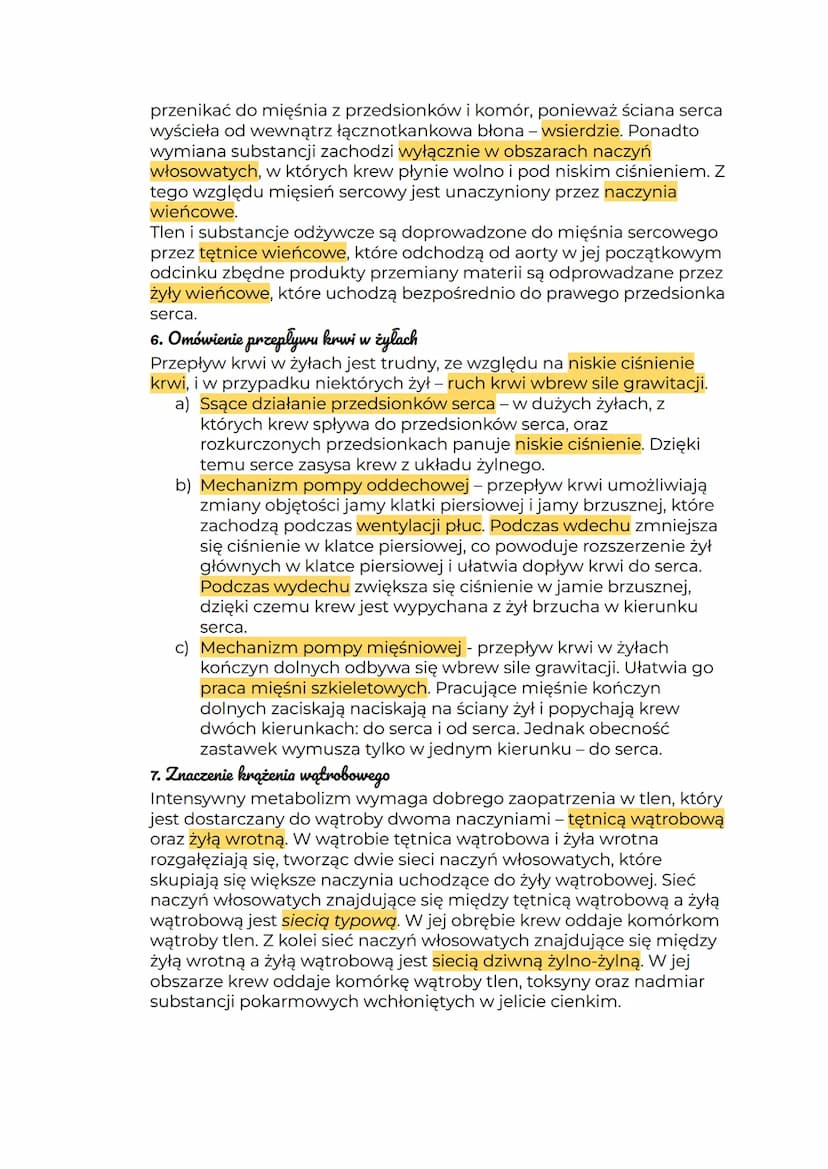Funkcjonowanie ukladu
krwionośnego
1. Wykazanie cech charakterystycznych budowie i funkcji.
serca człowieka
Serce pełni funkcję pompy tłoczą