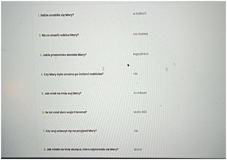 Know Pytania i odpowiedzi,,tajemniczy ogród " thumbnail