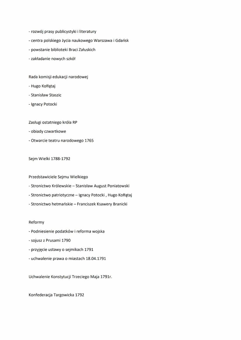 Panowanie władców saskiej dynastii Wettinów
- August II zwany Mocnym 1697-1733
- August III 1733-1763
Skutki wojny północnej dla RP 1700-172