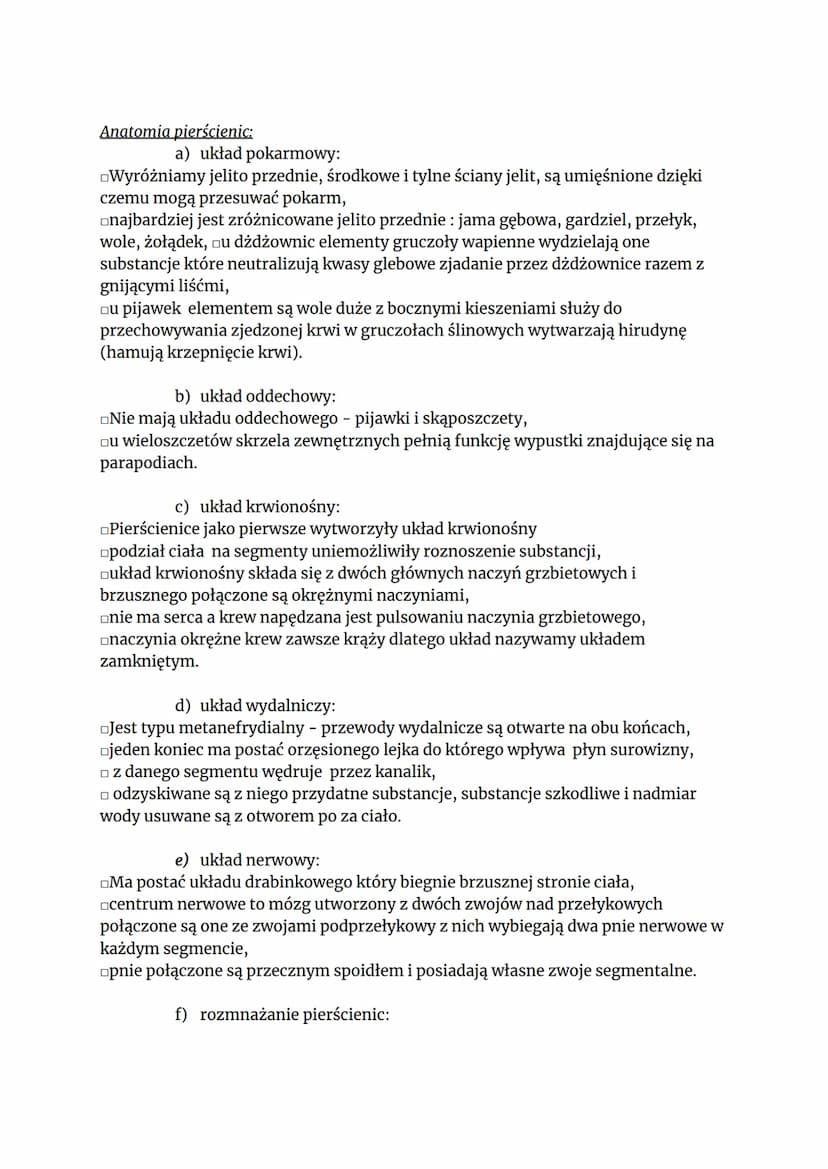 
<h2 id="podziasyntetycznypiercienic">Podział syntetyczny pierścienic</h2>
<p>Przedstawiciele pierścienic można podzielić syntetycznie na tr