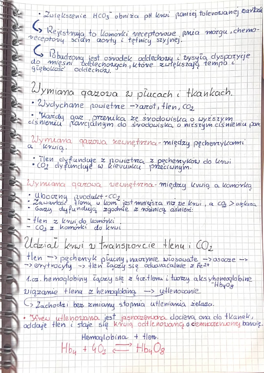 5.3 Wentylacja płuc i wymiana gazowa
Wentylacja płuc zachodzi dzięki mięśniom oddechowym
clo, których należą:
• przepona: płaski mięsień poł