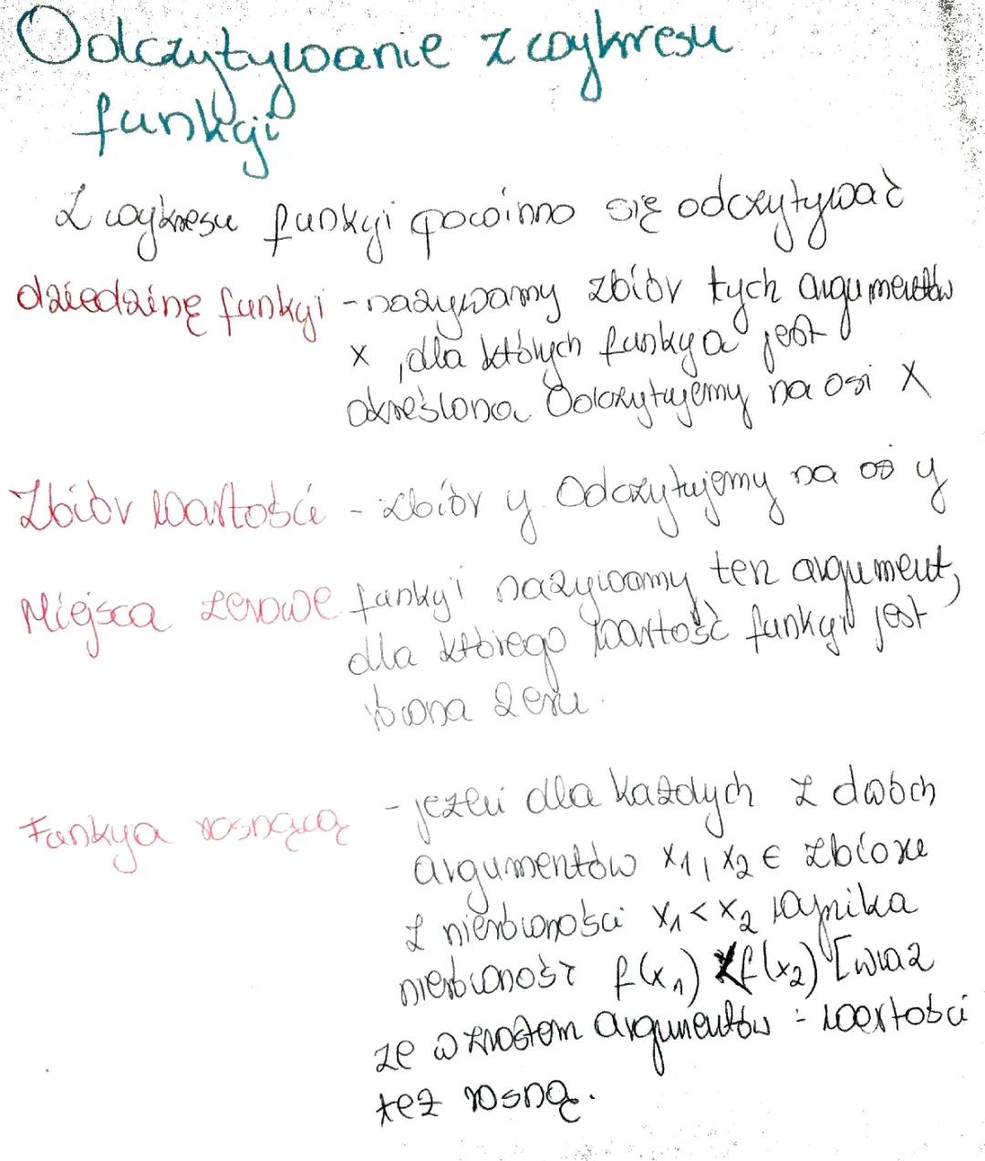 odczytywanie danych z funkcji 