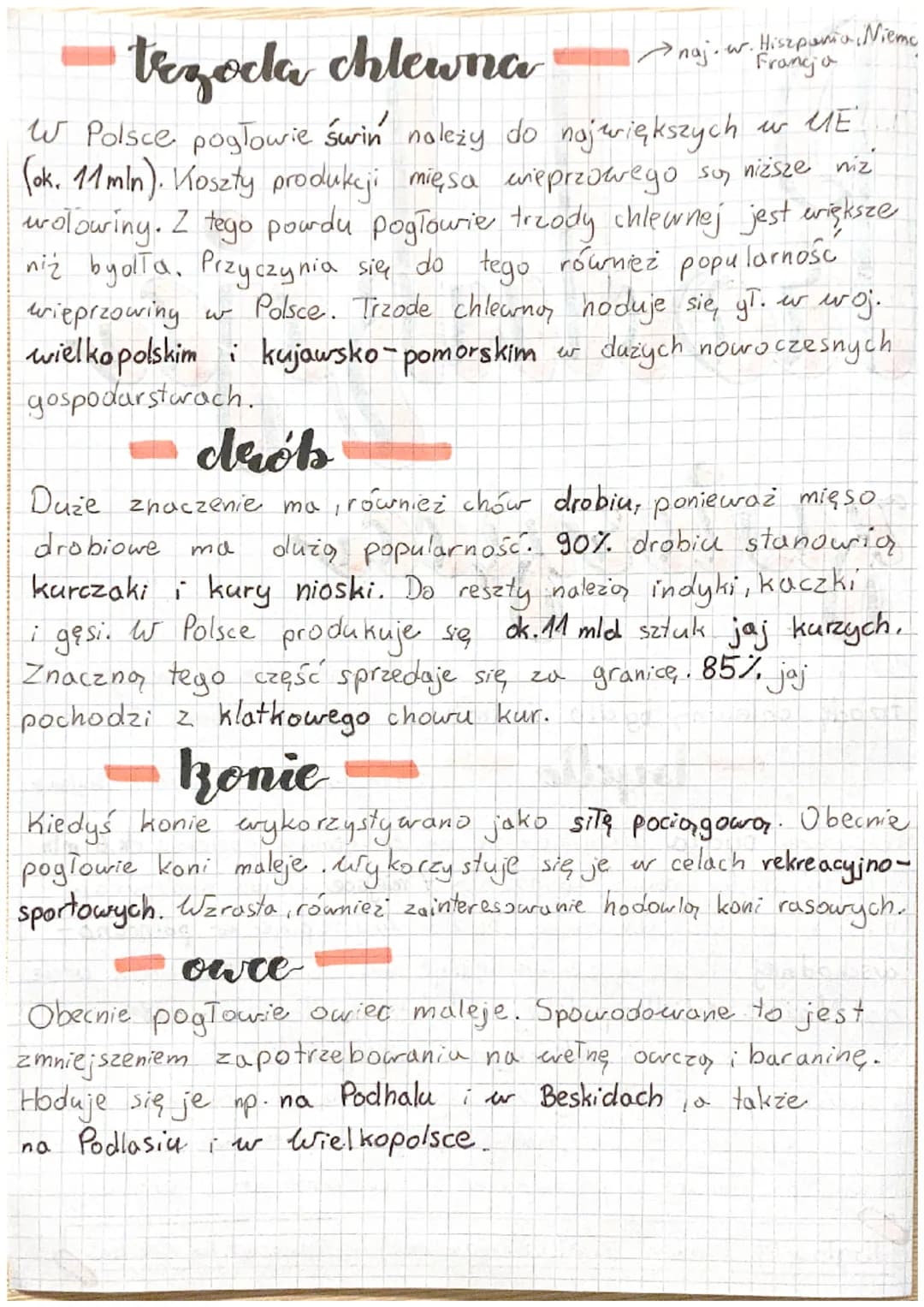 Roslulaja
zwierzica
W polskich gospodarstwach choduje się przede wszystkim
trzodę chlewną, by dło i drób, ale również konie i owce.
byello
→