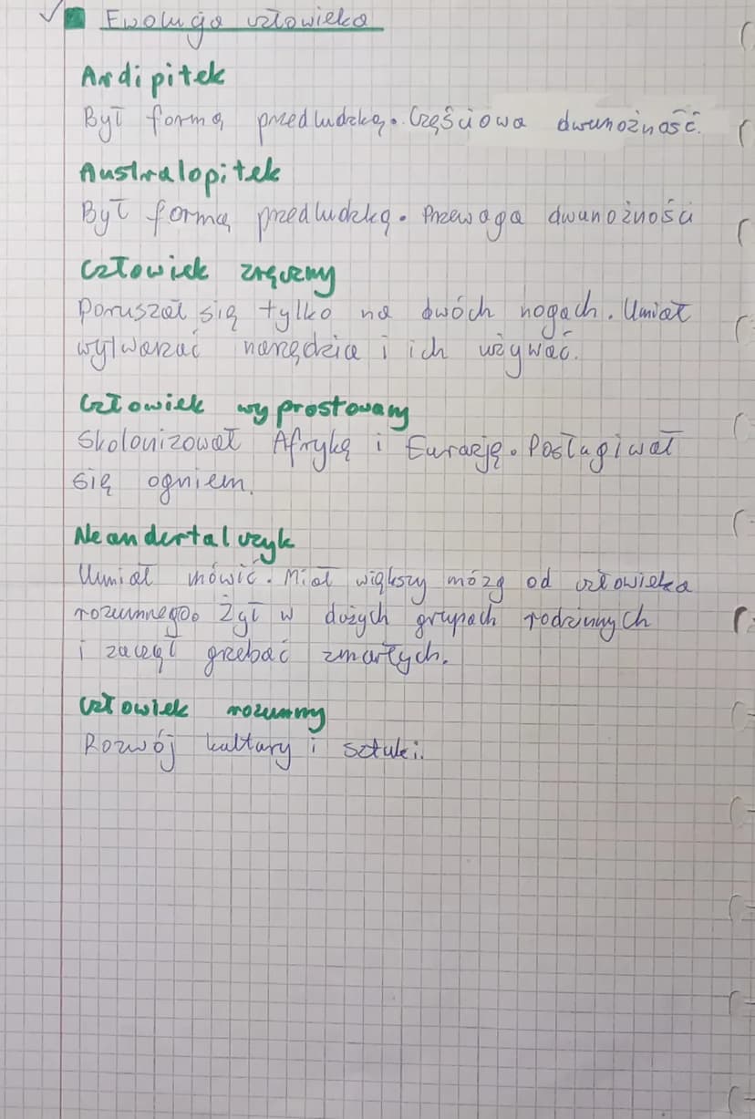 Biologia
anizmow.
V. Na czym polega proces ewolug, 2
Ewoluja to proces stopniowych zmian
w budowie ciała i sposobie życia organiz
prowadzi o