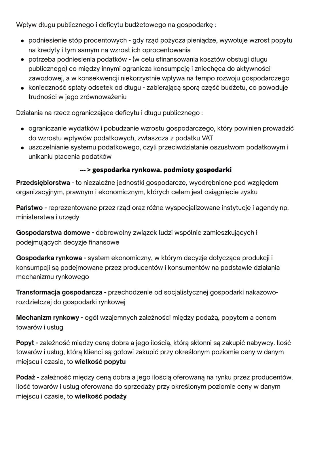 Gospodarka rynkowa
---> rola państwa w gospodarce
Alokacja - rozdysponowanie czynników produkcji np. zasobów naturalnych oraz kapitału do
po