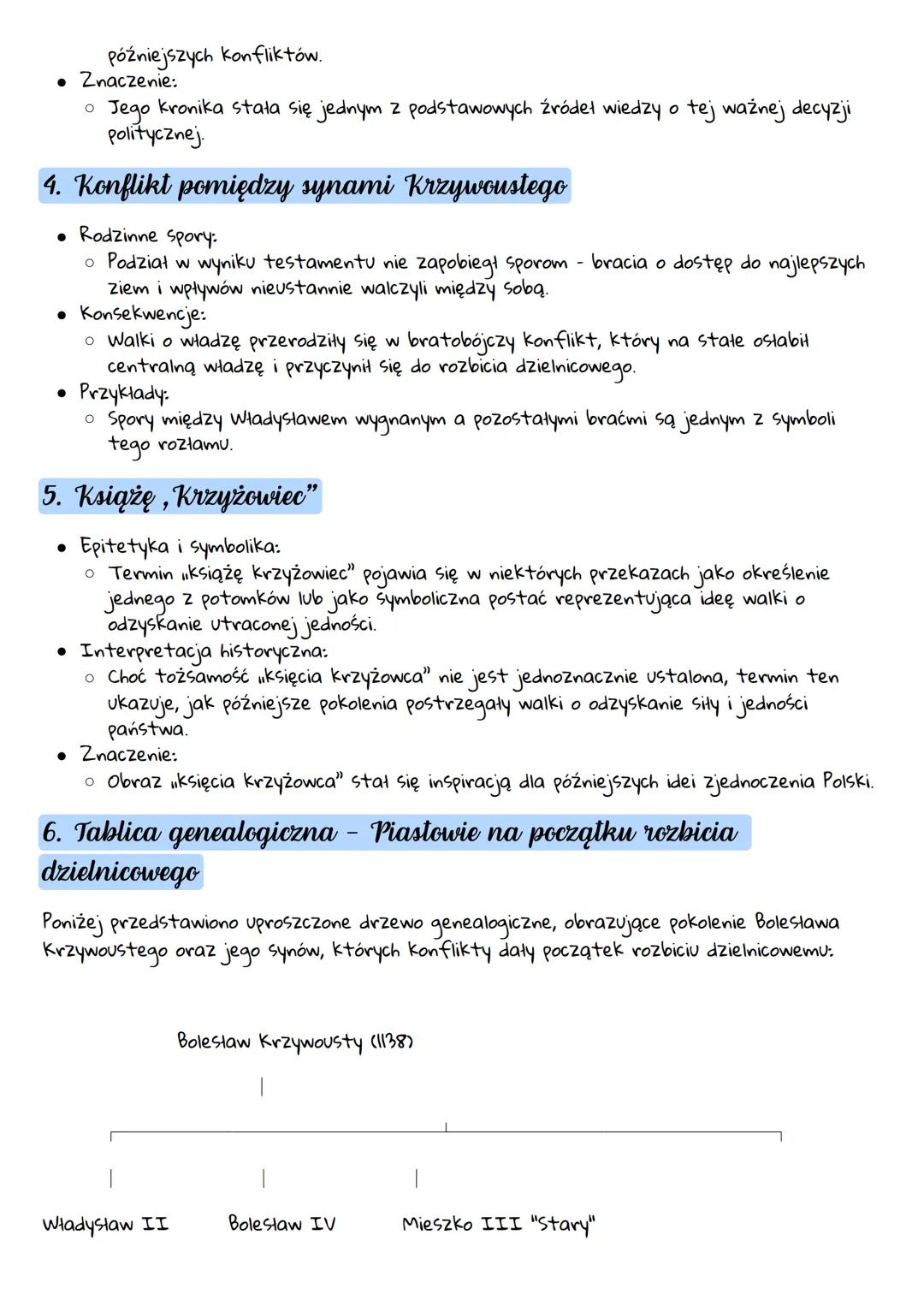 # Testament Bolesława Krzywoustego

Testament Bolesława Krzywoustego, sporządzony tuż przed jego śmiercią (1138), miał na
celu uporządkowani
