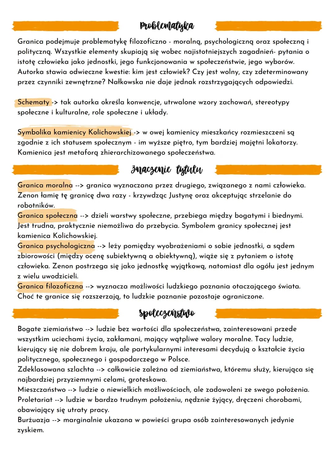 Granica
Zofia Nałkowska
Autorka
Zofia Nałkowska (1884-1954)- polska pisarka, publicystka i
dramatopisarka. Córka znanego naukowca i literata