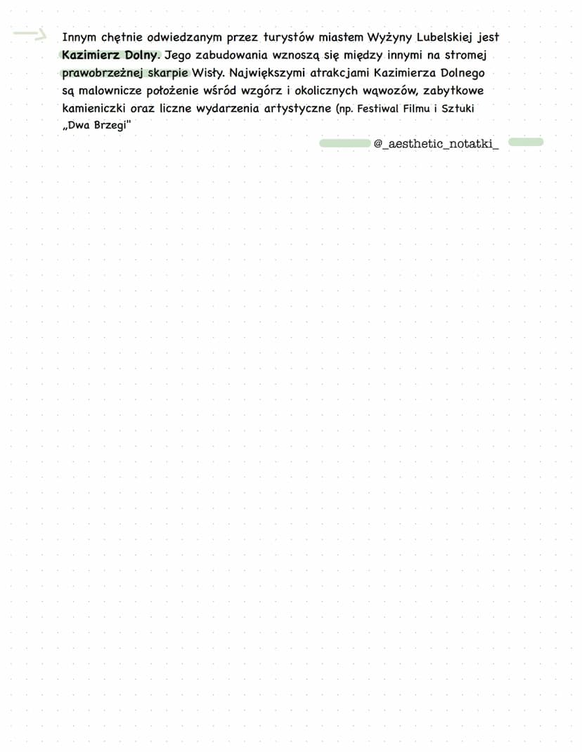 Geografic
Krajobraz rolniczy Wyżyny Lubelskiej
@ aesthetic_notatki_
W pasie Wyżyn Polskich, na wschód od doliny Wisły, leży Wyżyna Lubelska.