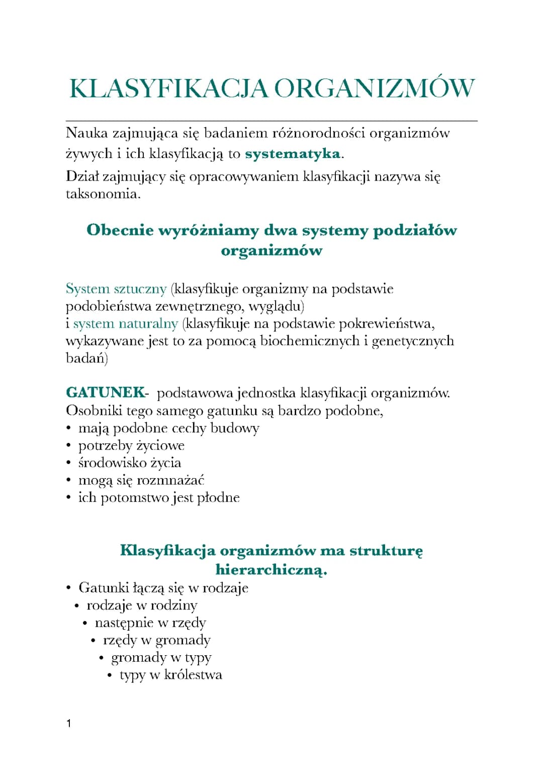 Klasyfikacja organizmów
