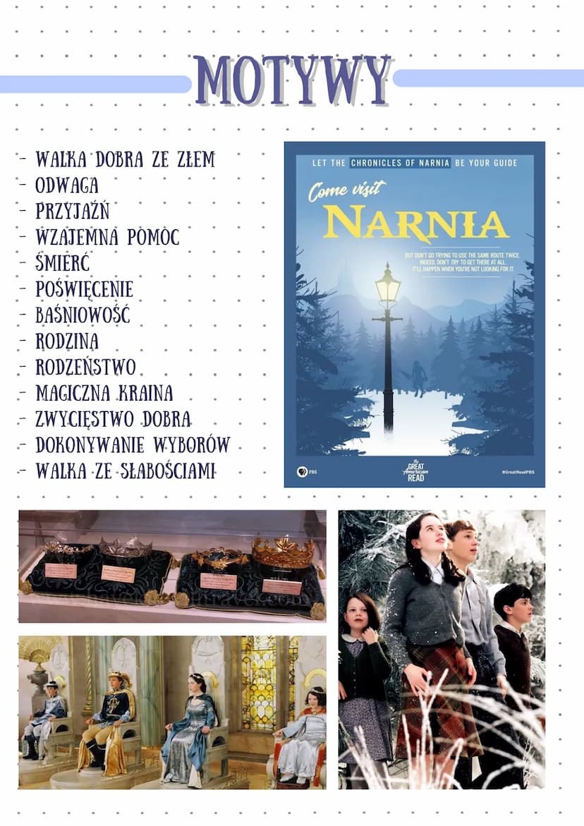 OPOWIEŚCI Z NARNII
PODSTAWOWE INFORMACJE
Autor: Clive Staples Levis-
Data napisania: 1949
Rodzaj literacki: Epika
Gatunek literacki: Powieść