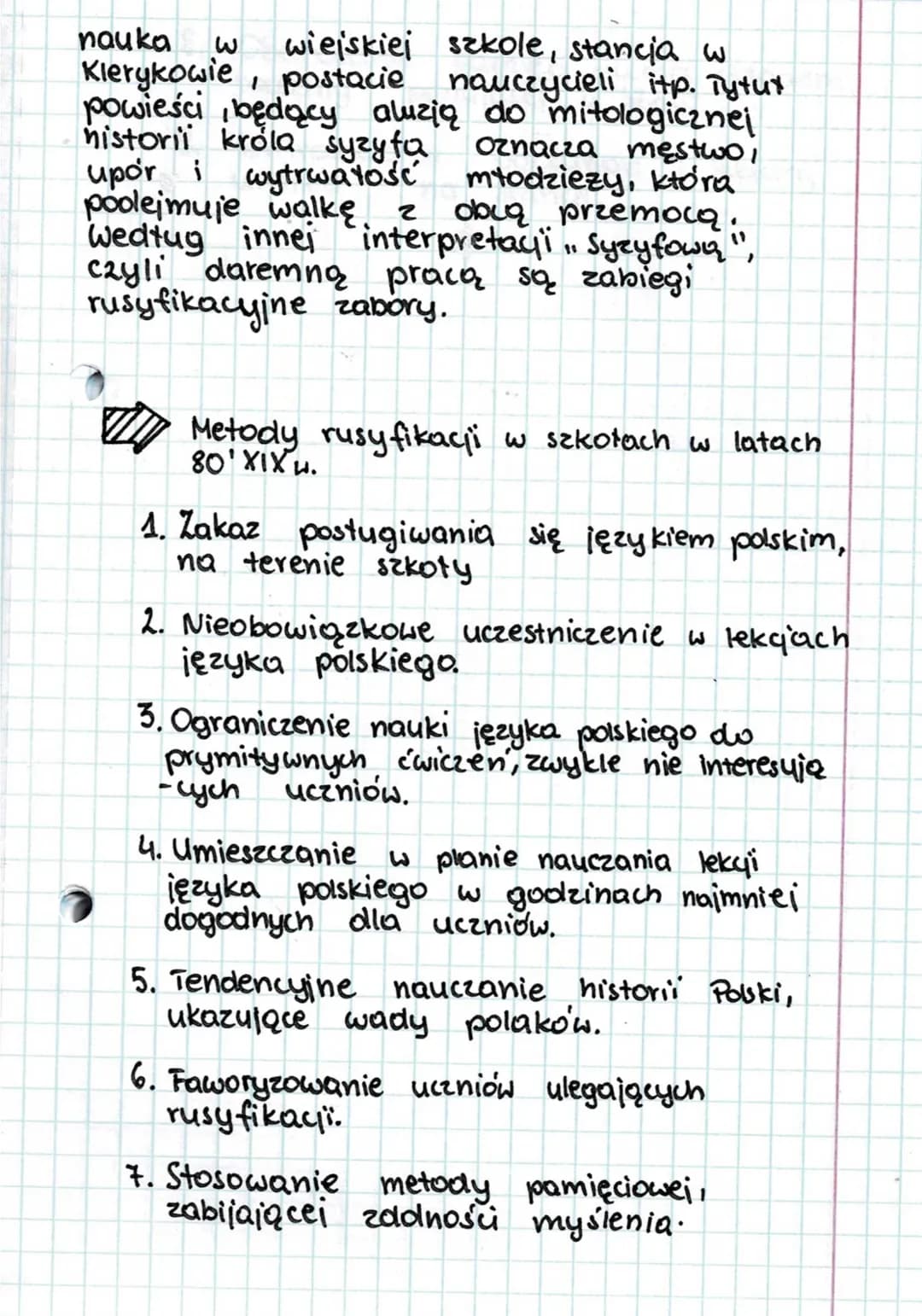 ↑
Syzyfowe
Czas i miejsce akcji
Akcja powieści rozgrywa się w latach
1871-1881. Czas fabularny sięga
natomiast 1863r., a więc powstania
styc