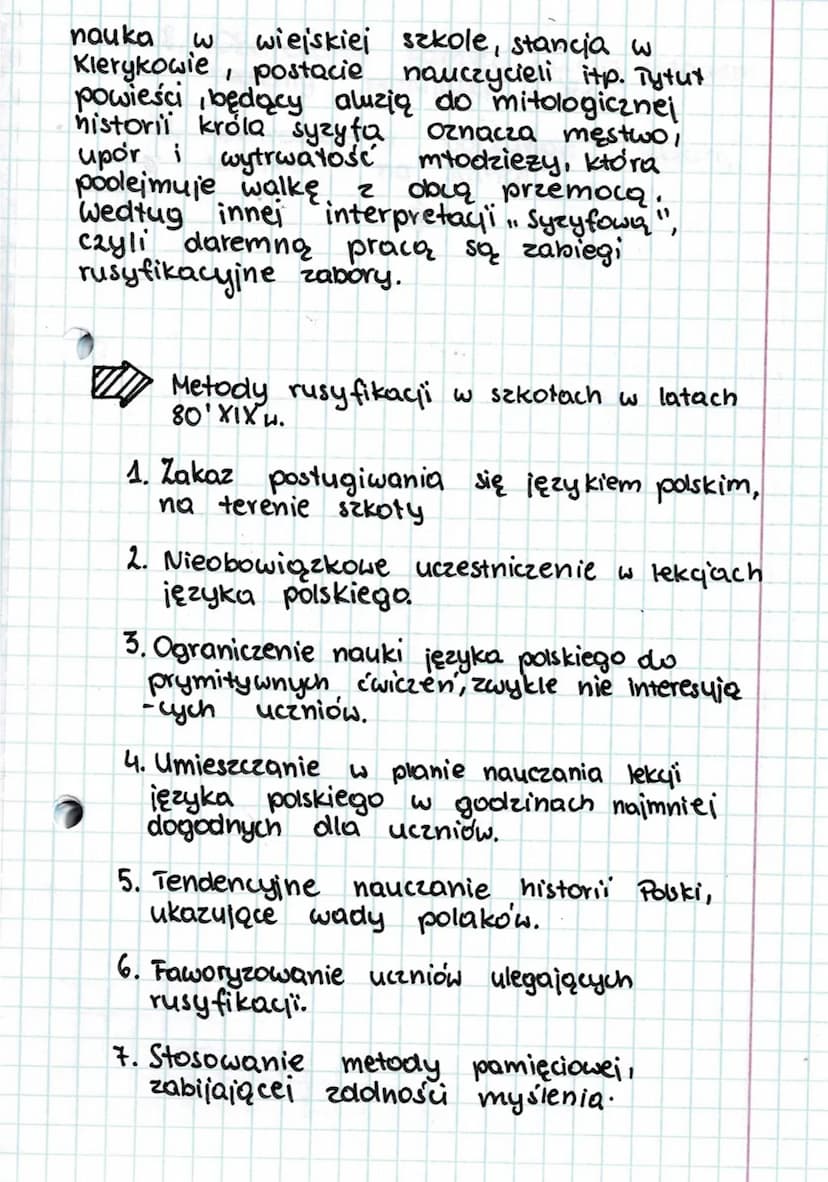 ↑
Syzyfowe
Czas i miejsce akcji
Akcja powieści rozgrywa się w latach
1871-1881. Czas fabularny sięga
natomiast 1863r., a więc powstania
styc