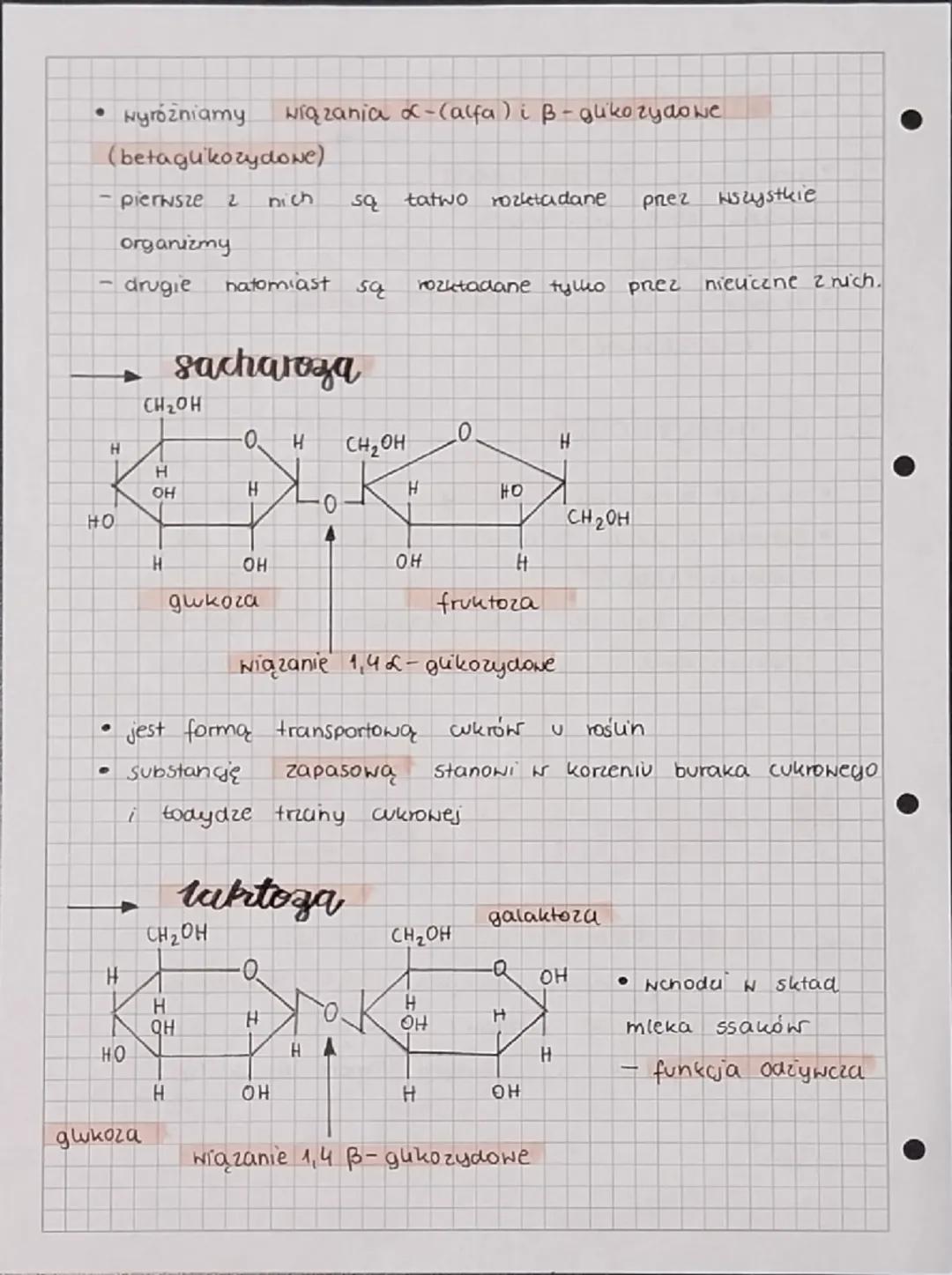 а
T
h
a
y
dy
RODZAJE SACHARYDOW
monosacharydy.
disacharydy
pousacharydy
Monosacharydy
i jeaną
maja kilka
grup hydroksylowych (-OH)
grupę
•
a