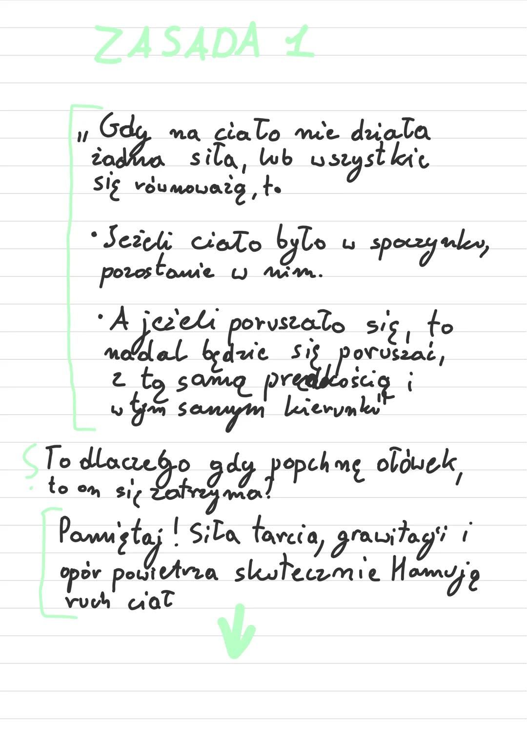 TRZY
ZASADY
DYNAMIKI
By Grzesiosiej ZASADA 1
11
Gdy na ciało nie działa
żadha siła, wo wszystkic
się równoważą, to
•Scicli ciało było w spoc