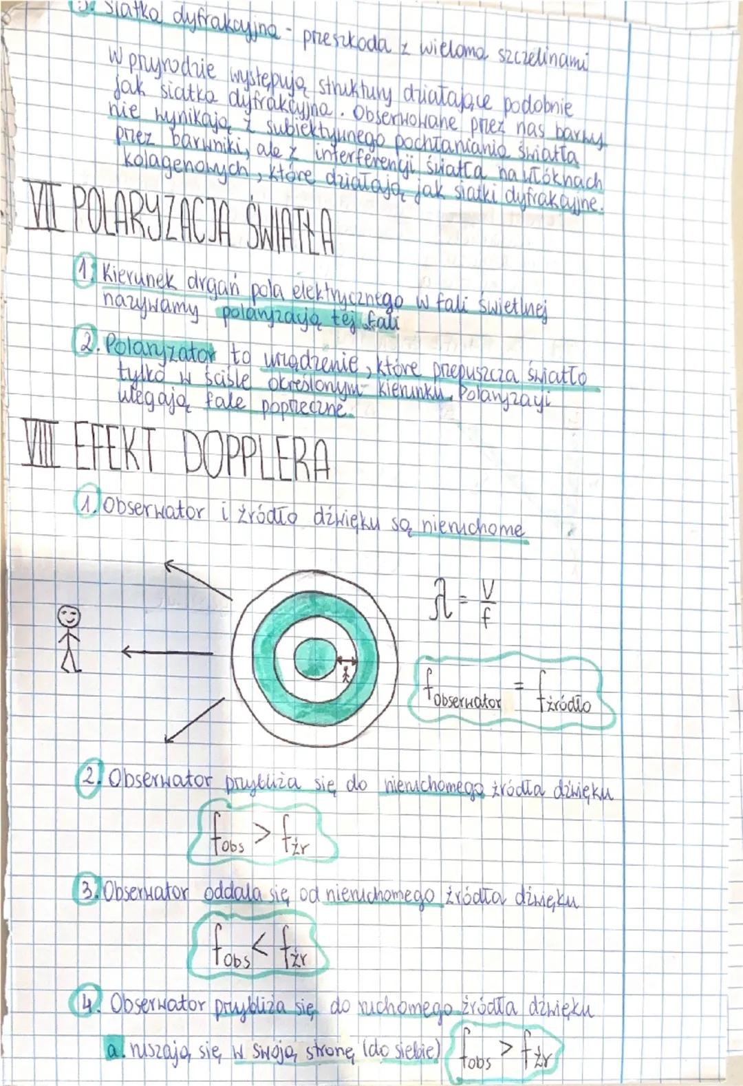 ZJAWISKA falowe
I POWIERZCHNIE FALOWE ODBICIE FALI

Promien
fali

↑
Grzbiet Dolina

1. Promień fali - Linia prostopadła do grzbietów i dolin