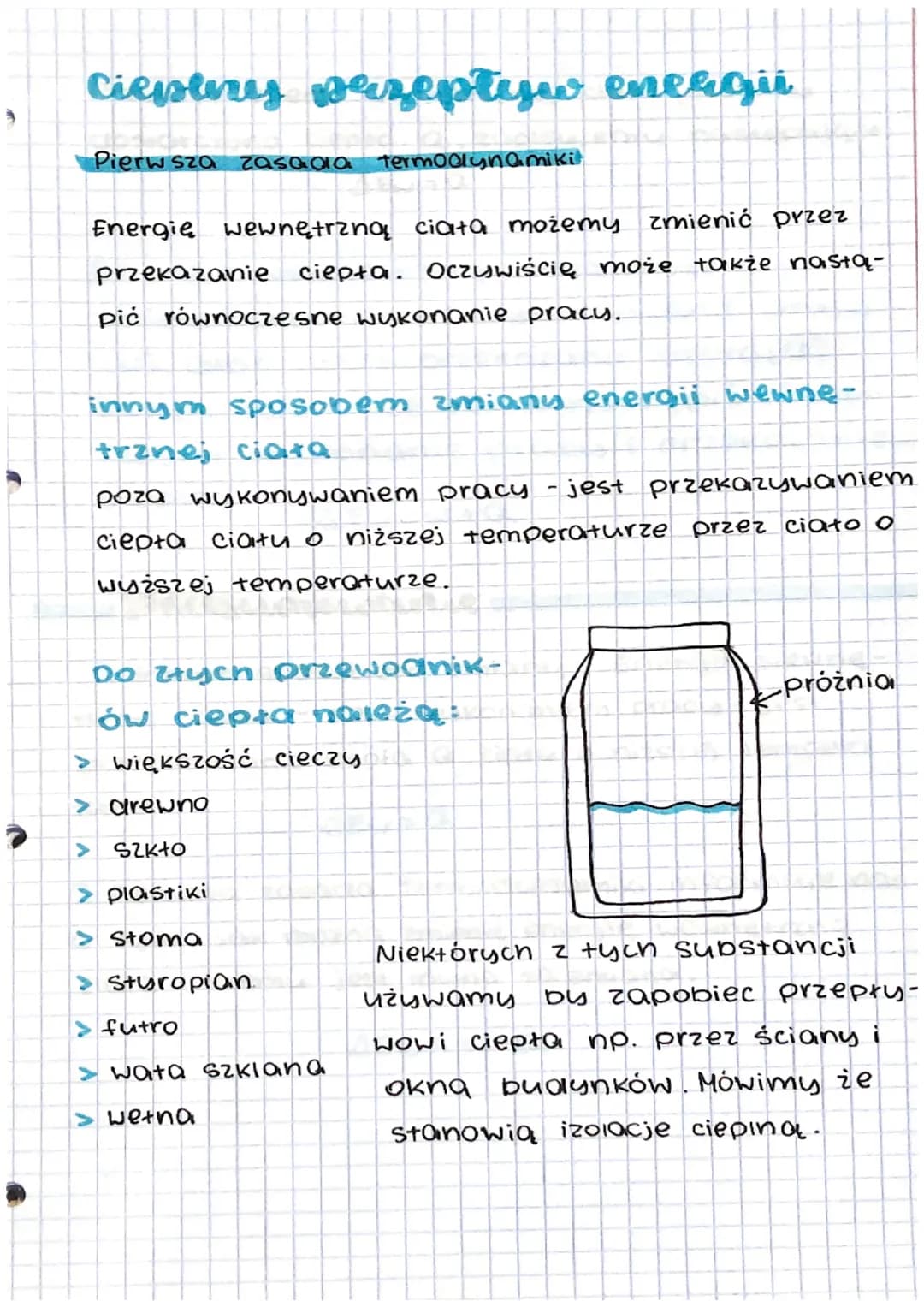 fizyka
przemiany energi w
zjawiskach cieplnyh
Energia wewnętrzna i jej
zmiana przez wylzoncunie
Czym jest energia wewnętrzna ?,
W termodynam
