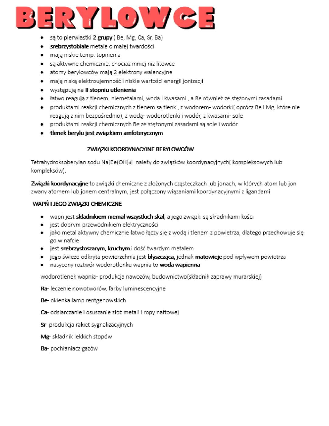 Wszystko o Berylowcach - Kluczowe Informacje