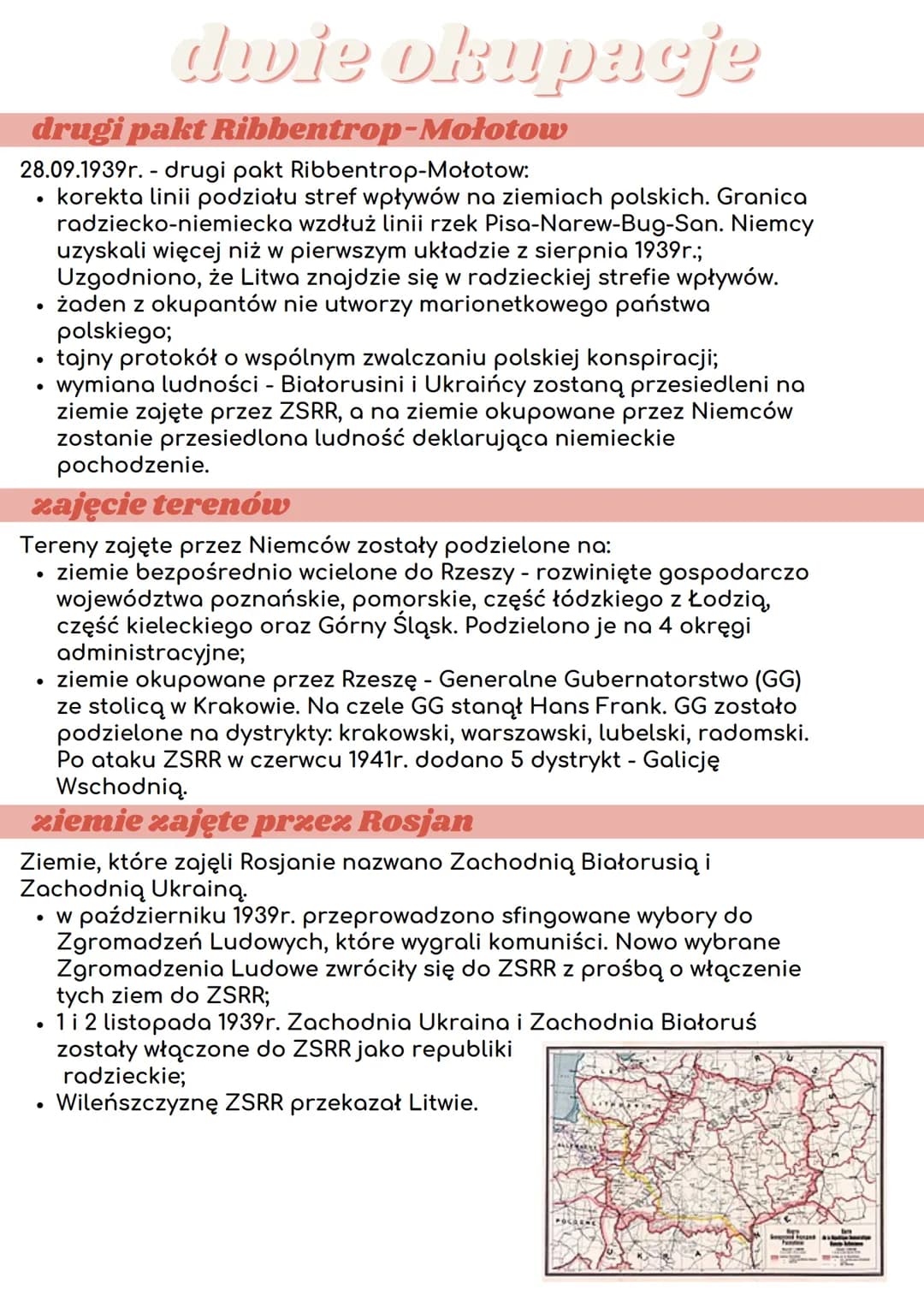 drugi pakt
Ribbentrop-Mołotow
28.09.1939r.- drugi pakt Ribbentrop-Mołotow:
korekta linii podziału stref wpływów na ziemiach polskich. Granic