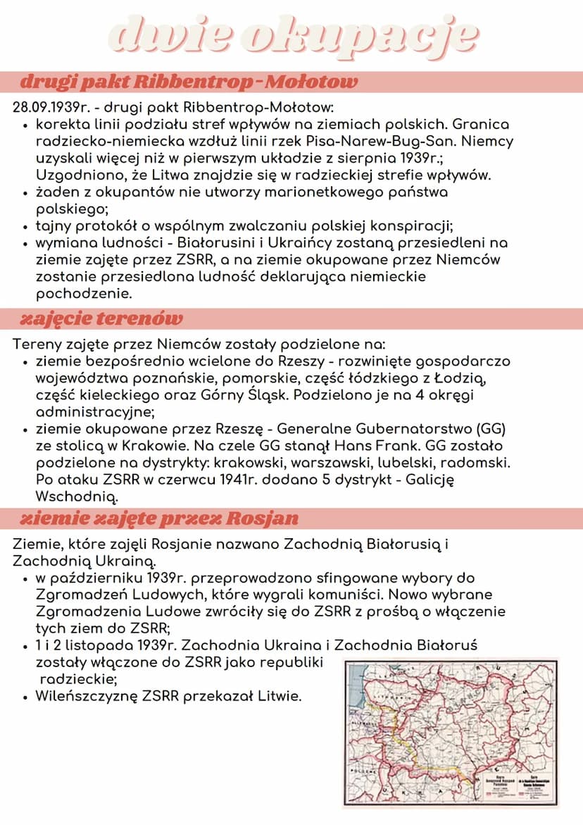 drugi pakt
Ribbentrop-Mołotow
28.09.1939r.- drugi pakt Ribbentrop-Mołotow:
korekta linii podziału stref wpływów na ziemiach polskich. Granic
