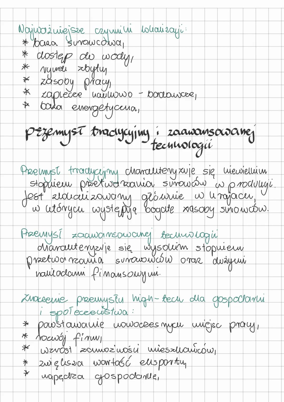 przemysł
czynniki wokalizacji perzemysłu
Przyrodnicze:
*baza surowcowa,
* dostęp do wody jej
i
czymnin enologiczine,
* wanunui mimatycznie,
