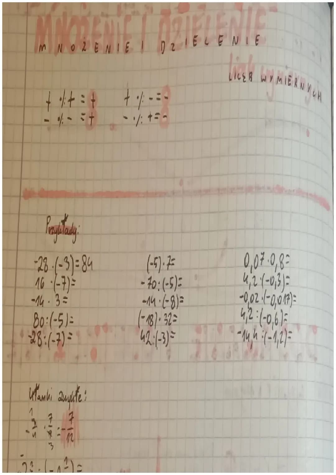 MATEMATIK
liczby dodatnic
liczby ujemne
ajenne
liczby dodatnic
-4
-3
-2
CzB
DODALIANIE
wy MIERNYCH
liczby przeciwne
2
3
ODETMOW
NE
= + dają 
