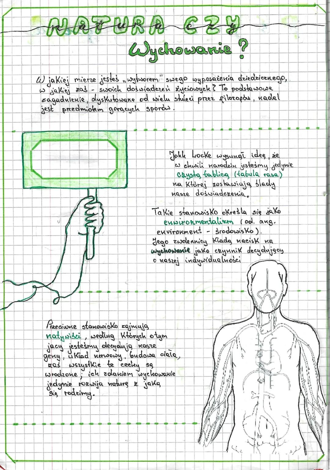 Natura a Wychowanie w Psychologii