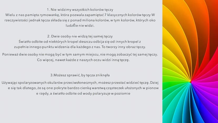 Zjawiska optyczne w
przyrodzie
Czym są?
Zjawiska optyczne, które
można zaobserwować w
przyrodzie: Tęcza
Wieniec
Zjawiska optyczne, które
moż