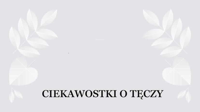 Zjawiska optyczne w
przyrodzie
Czym są?
Zjawiska optyczne, które
można zaobserwować w
przyrodzie: Tęcza
Wieniec
Zjawiska optyczne, które
moż