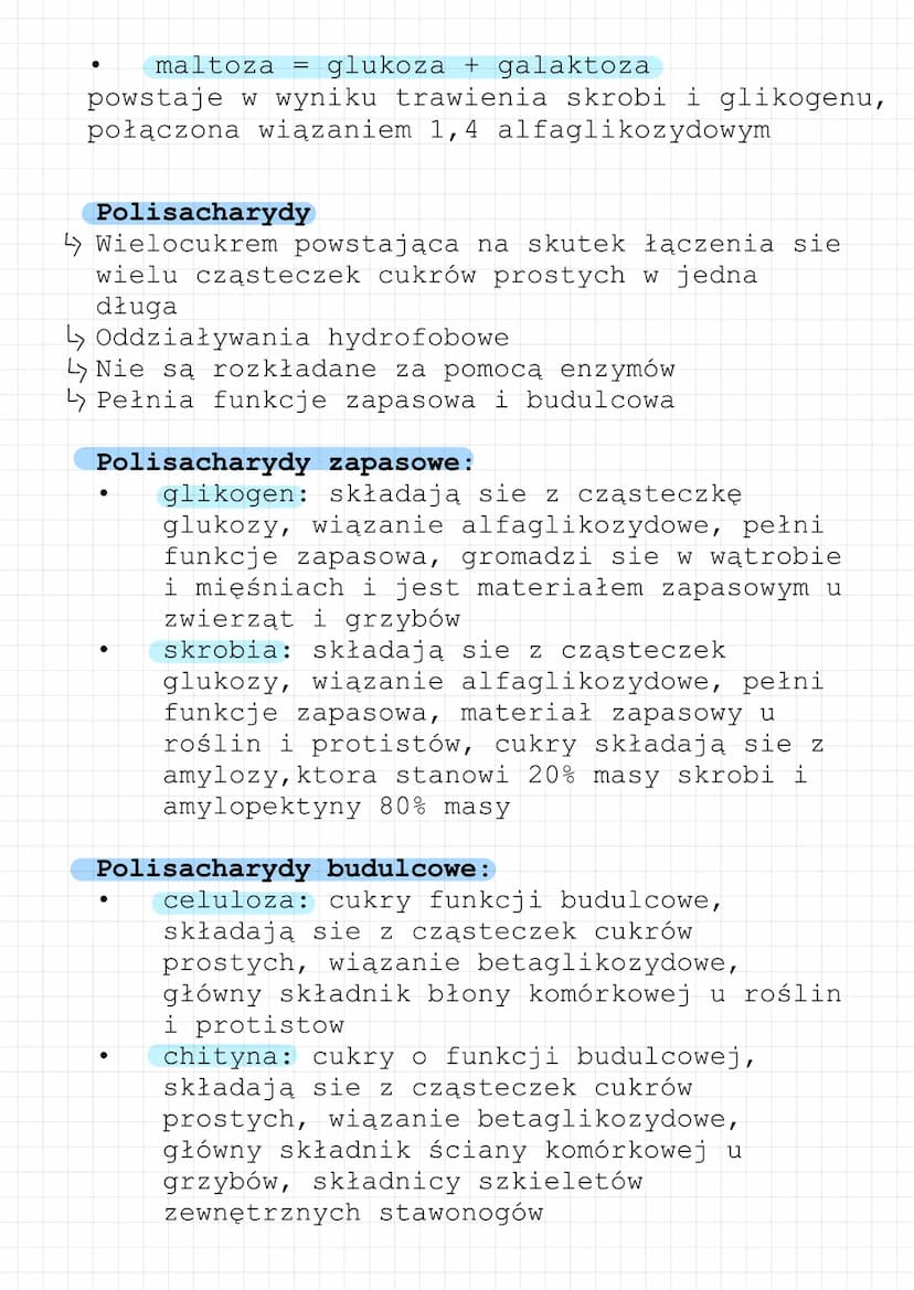 Budowa i funkcje sacharydów
Sachardy to węglowodany, cukry, związki zbudowane
z C, H, O grup funkcyjnych:
Hydroksylowa
-OH
↳ Karbonylowa: al